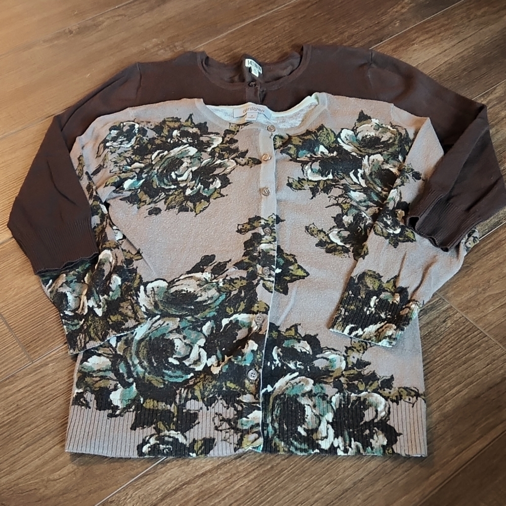 Bundle of Two 3/4 Sleeve Cardigans